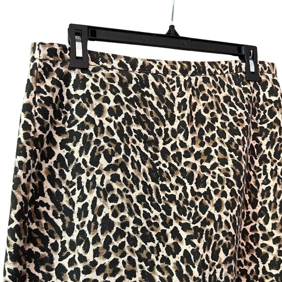 J.Crew Leopard Print Pencil Skirt Size 6 - Picture 2 of 4